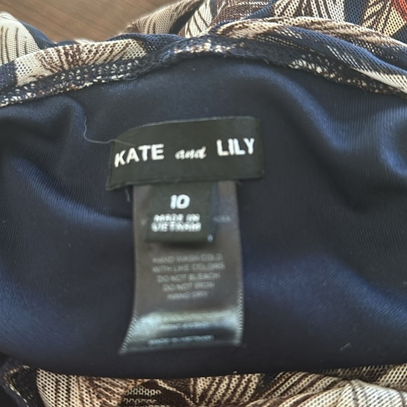 Kate and Lily Brown and Gray Long Sleeve Sundress - Picture 7 of 7